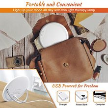 Load image into Gallery viewer, Light Therapy Lamp, 10000 Lux UV-Free Therapy Light, Touch Control Sun Lamp with 3 Adjustable Brightness Levels and Timer Setting, Sunlight Lamp with 90°Rotatable Standing Bracket for Home Office Use