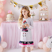 Load image into Gallery viewer, DXTON Little Girls Dresses Winter Long Sleeve Animal Dresses LH7771 6T
