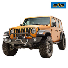 Load image into Gallery viewer, EAG Heavy Duty Front Bumper Offroad with Fog Light Housing Fit for 18-22 Wrangler JL