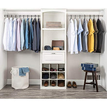 Load image into Gallery viewer, Black Standard Plastic Hangers (50 Pack) Durable Tubular Shirt Hanger Ideal for Laundry & Everyday Use, Slim & Space Saving, Heavy Duty Clothes Hanger for Coats, Pants, Dress, Etc. Hangs up to 5.5 lbs