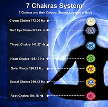 Load image into Gallery viewer, Chakra Tuning Forks Set for Healing, 7 Chakra+1 Soul Purpose Weighted Tuning Forks with Rubber Mallet,Velvet Storage bag, Aluminum Alloy, Golden,(126.22 Hz, 136.1 Hz, 141.27 Hz, 172.06 Hz etc)