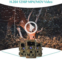 Load image into Gallery viewer, 2-Pack No Glow Trail Game Deer Cameras Night Vision 24MP 1296P H.264 Video Motion Activated 0.1S Trigger Time Waterproof for Outdoor Wildlife Hunting and Home Security Surveillance Photo Video Model