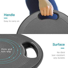 Load image into Gallery viewer, EveryMile Wobble Balance Board, Exercise Balance Stability Trainer Portable Balance Board with Handle for Workout Core Trainer Physical Therapy & Gym 15.7" Diameter No-Skid Surface