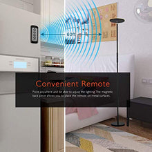 Load image into Gallery viewer, Sky LED Torchiere Super Bright Floor Lamp, Shalomlite Dimmable Standing Uplight Lamp with Remote and Touch Control, Adjustable Tall Standing Pole Light for Reading, Living Rooms, Bedroom and Offices
