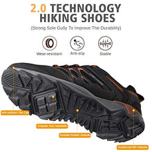 Load image into Gallery viewer, CAMEL CROWN Hiking Shoes Men Breathable Non-Slip Sneakers Lightweight Low Top for Outdoor Trailing Trekking Walking Dark Gray