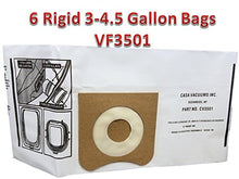 Load image into Gallery viewer, Casa Vacuums 6-Pack RIDGID compatible 23738 VF3501 Wet Dry Vac High-Efficiency Dust Bags, Wet Dry Vacuum Filter Bags, 2 pks of 3 Dust Collection Bags per Package
