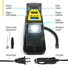 Load image into Gallery viewer, Kensun AC/DC Digital Tire Inflator for Car 12V DC and Home 110V AC Rapid Performance Portable Air Compressor Pump for Car, Bicycle, Motorcycle, Basketball and Others