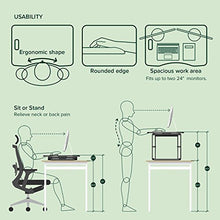 Load image into Gallery viewer, ZINUS Penny 36 Inch Standing Desk with Adjustable Height / Desktop Workstation / Desk Converter / No Assembly, Black