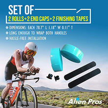 Load image into Gallery viewer, Alien Pros Bike Handlebar Tape EVA (Set of 2) Bianchi Green - Enhance Your Bike Grip with These Bicycle Handle bar Tape - Wrap Your Bike for an Awesome Comfortable Ride (Set of 2, Green)
