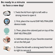Load image into Gallery viewer, EMF Protection Bracelet with Aromatherapy Essential Oil Diffuser- Bracelets For Women - (2 in 1) Unique Anti EMF Shield for Cell Phone, Laptop for a Modern Woman who Also Loves Essential Oil Bracelets