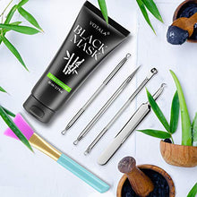 Load image into Gallery viewer, Blackhead Remover Mask 3-in-1 Votala Blackhead Removal Mask, Purifying Peel Off Mask with Acne & Blackhead Extractor Kit and Silicone Brush, Deep Cleansing Blackheads Removal Kit