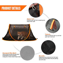 Load image into Gallery viewer, porayhut Mispace Portable Indoor/Outdoor Pet Cage/Pet Tent-Pop Up Cat Crate,Foldable Kennel,Comfy Puppy House-Washable Fabric Cover, with Portable Carry Bag & Two Stakes