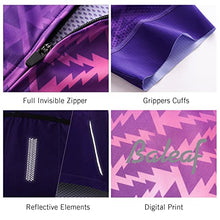 Load image into Gallery viewer, BALEAF Women's Cycling Bike Jersey Short Sleeve Breathable Bicycle Shirt 4 Rear Pockets UPF 50+ Purple L