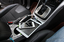 Load image into Gallery viewer, Dual USB Car Charger,4.8A Output,Cigarette Lighter Voltage Meter Compatible with Apple iPhone,iPad,Samsung Galaxy ,LG ,Google Nexus,USB Charging Devices,Silver