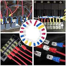Load image into Gallery viewer, 1200PCS Electrical Connector Kit-Sopoby Automotive Insulated CrimpTerminals Connectors for Wiring Mixed Ring Fork Spade Butt Connector Set