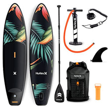 Load image into Gallery viewer, Hurley PhantomTour 10' 6" Stand Up Paddle Board with Hikeable Backpack, Air Pump, Adjustable Floating Paddle, Coiled Leash, Fin & Repair Kit (Paradise)