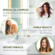 Load image into Gallery viewer, Brazilian Miracle Natural Hair Treatment with Deep Conditioning Argan and Coconut Oils, Liquid Mask Repairs Damage with Advanced Hydration, Conditions Long, Frizzy, Dry, Colored Hair 120mL