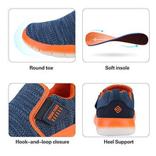 Load image into Gallery viewer, DREAM PAIRS Boys Athletic Sports Sneakers Slip on Tennis Running Shoes Navy Orange Size 4 Big Kid Luca