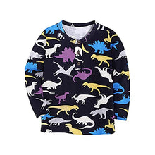 Load image into Gallery viewer, Boyoo Toddler Boys 3 Pack Long Sleeve Henley Shirt Cotton Graphic Tee Shirt for 2-7Years