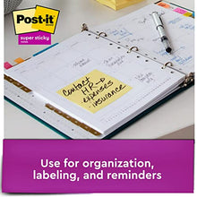 Load image into Gallery viewer, Post-it Super Sticky Notes, 3x3 in, 24 Pads, 2x the Sticking Power, Canary Yellow, Recyclable (654-24SSCY)