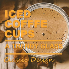 Load image into Gallery viewer, 4 Pack Glass Cups Set 24oz Mason Jar with Lid and Straw,4 Clean Brush, Reusable Bubble Tea Cup, Mason Jars Glass Cups,Iced Coffee Cup,Wide Mouth Smoothie cup, Boba Cup, Mason Jar Drinking Glasses