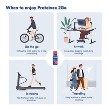 Load image into Gallery viewer, Liquid Protein 2Go Hydrolyzed by Proteinex. 26 Grams Protein, 2.5 oz, No Fat, Sugar Free, No Carbs Predigested Hydrolysate Supplement. On the Go. Supports Recovery Bones Muscles and Joint (Strawberry)