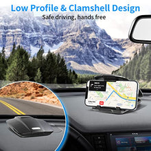 Load image into Gallery viewer, Dash Phone Holder for Car, APPS2Car Dashboard Phone Holder with Sticky Suction Cup & 3M Tape, Anti-Slip GPS Car Mount Compatible with iPhone 13 12 Samsung LG Android 3-7 Inch Smartphones, GPS Devices