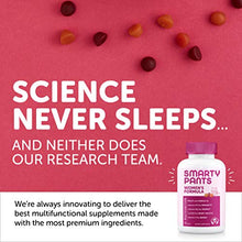 Load image into Gallery viewer, SmartyPants Women's Formula Gummy Multivitamins: Vitamin C, D3, and Zinc for Immunity, Biotin for Hair, Skin & Nails, Omega 3 Fish Oil, CoQ10 for Heart Health, Methyl B12, 180 Count (30 Day Supply)