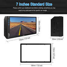 Load image into Gallery viewer, Hieha Car Stereo Compatible with Apple Carplay and Android Auto, 7 Inch Double Din Car Stereo with Bluetooth, Touch Screen Car Radios MP5 Player with A/V Input, Backup Camera, Mirror Link, SWC