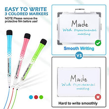 Load image into Gallery viewer, Homemaxs Small White Board Dry Erase Board,White Magnetic Boards Portable Dry Erase Board for Kids and Students Double Sided Foldable Desktop Whiteboard for School Home Kitchen Office 12" x 16"