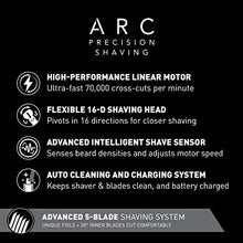 Load image into Gallery viewer, Panasonic Electric Razor for Men, Electric Shaver, ARC5 with Premium Automatic Cleaning and Charging Station, Wet Dry Shaver Men, Cordless Razor, with Pop-Up Trimmer ES-LV97-K, Black