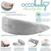 Load image into Gallery viewer, OCCObaby Pregnancy Pillow, Memory Foam Body Wedge for Belly, Knees and Back Support, Reversible Maternity Pillow with Removable Cover and Travel Bag