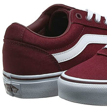 Load image into Gallery viewer, Vans Women's WM Ward Sneaker, Red ((Canvas) Burgundy Olq), 8