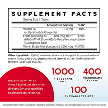 Load image into Gallery viewer, Jarrow Formulas Methyl B-12 & Methyl Folate - 100 Chewable Tablets, Lemon - Bioactive Vitamin B12 & B9 - Supports Energy Production, Brain Function & Metabolism - Gluten Free - 100 Servings