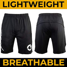 Load image into Gallery viewer, Gold BJJ Jiu Jitsu Shorts - IBJJF Approved No Gi Fight Short - for Grappling, MMA, Wrestling, Muay Thai & Boxing (X-Small) Black