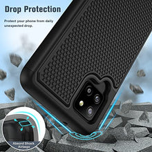 Load image into Gallery viewer, BNIUT for Samsung Galaxy A42 5G Case: Dual Layer Protective Heavy Duty Cell Phone Cover Shockproof Rugged with Non Slip Textured Back - Military Protection Bumper Tough - 6.6inch (Matte Black)