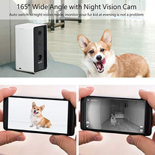 Load image into Gallery viewer, Iseebiz Smart Pet Camera, Dog Camera Treat Dispenser, 2-Way Audio, 720P Night Vision Camera, App Control(Android/iOS) Treat Tossing, 2.4G Wifi Enable, Compatible with Alexa, Monitor Your Dogs and Cats