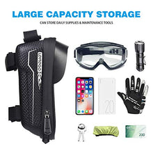 Load image into Gallery viewer, LEMEGO Bike Phone Front Frame Bag Waterproof Bicycle Bag Top Tube Bike Bags Phone Mount Pack Phone Case for 6.5’’ iPhone 11 XS Max XR,Cycling Phone Mount Bag, Bike Accessories