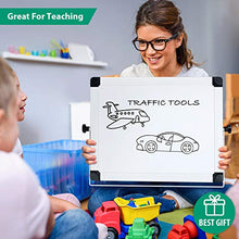 Load image into Gallery viewer, ARCOBIS 14” x 11” Dry Erase White Board Easel,Portable Magnetic Double-Sided White Board with Stand for Students Classroom Home Office