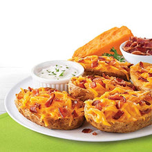 Load image into Gallery viewer, Farm Rich Loaded Potato Skins Stuffed with Cheddar Cheese and Bacon, Made with Real Idaho Potatoes, Frozen, 16 Ounces