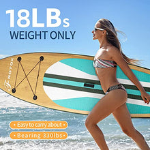 Load image into Gallery viewer, Inflatable Stand Up Paddle Board, 11'×33''×6''(6'' Thick) ISUP Non-Slip Deck,Bottom Fin for Paddling, Surf Control with Premium SUP Accessories & Backpack for Youth Adults Beginner