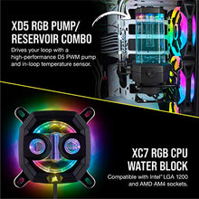 Load image into Gallery viewer, Corsair Hydro X Series XH305i Hardline Water Cooling Kit with/incl XC7 CPU Water Block, XR5 360mm Radiator, XD5 Pump Res and iCUE QL120 RGB Fans