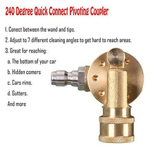 Load image into Gallery viewer, Tool Daily Pivoting Coupler for Pressure Washer Tips, Gutter Cleaner Attachment