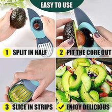 Load image into Gallery viewer, Best Avocado Slicer, 3 in 1 Avocado Slicer, Multifunctional Avocado Tool Cutte with Non Slip Grip Handle - Dishwasher Safe - Easy to Use - 2021 Upgraded Version