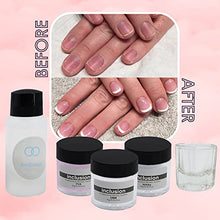 Load image into Gallery viewer, Inclusion Acrylic Nail Kit Set, Acrylic Nail Glitter Powder and Liquid Sets for Nail Art Decoration, Nail Form Tips for Acrylic Nail Xtension Kit, Professional Nail Beginners Supplies