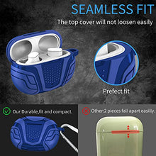 Load image into Gallery viewer, Wustentre Hard TPU Case Cover Compatible with New Beats Studio Buds Anti-Fall Accessories Case with Keychain Carrying Case for Beats Studio Buds (2021) - True Wireless Noise Cancelling Earbuds (Blue)