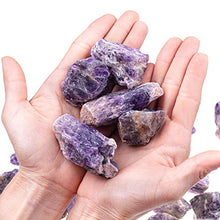 Load image into Gallery viewer, UFEEL 1lb Bulk Amethyst Crystal Raw- Large 1" Natural Rough Raw Purple Crystal Stone