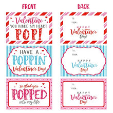 Load image into Gallery viewer, Valentines Day Cards for Kids - Valentines Day Gifts for Kids - 24 Mini Heart Pop Fidget Toys Bulk - Valentine Exchange Cards for Classroom School Party Favors Toddlers Girls Boys Age 3 Year and Up