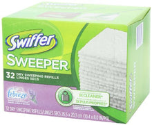 Load image into Gallery viewer, Swiffer Sweeper Dry Sweeping Pad, Multi Surface Refills for Dusters Floor Mop, with Febreze Lavender, 32 count