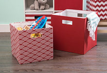 Load image into Gallery viewer, DII Hard Sided Collapsible Fabric Storage Container for Nursery, Offices, & Home Organization, (13x13x13") - Solid Rust
